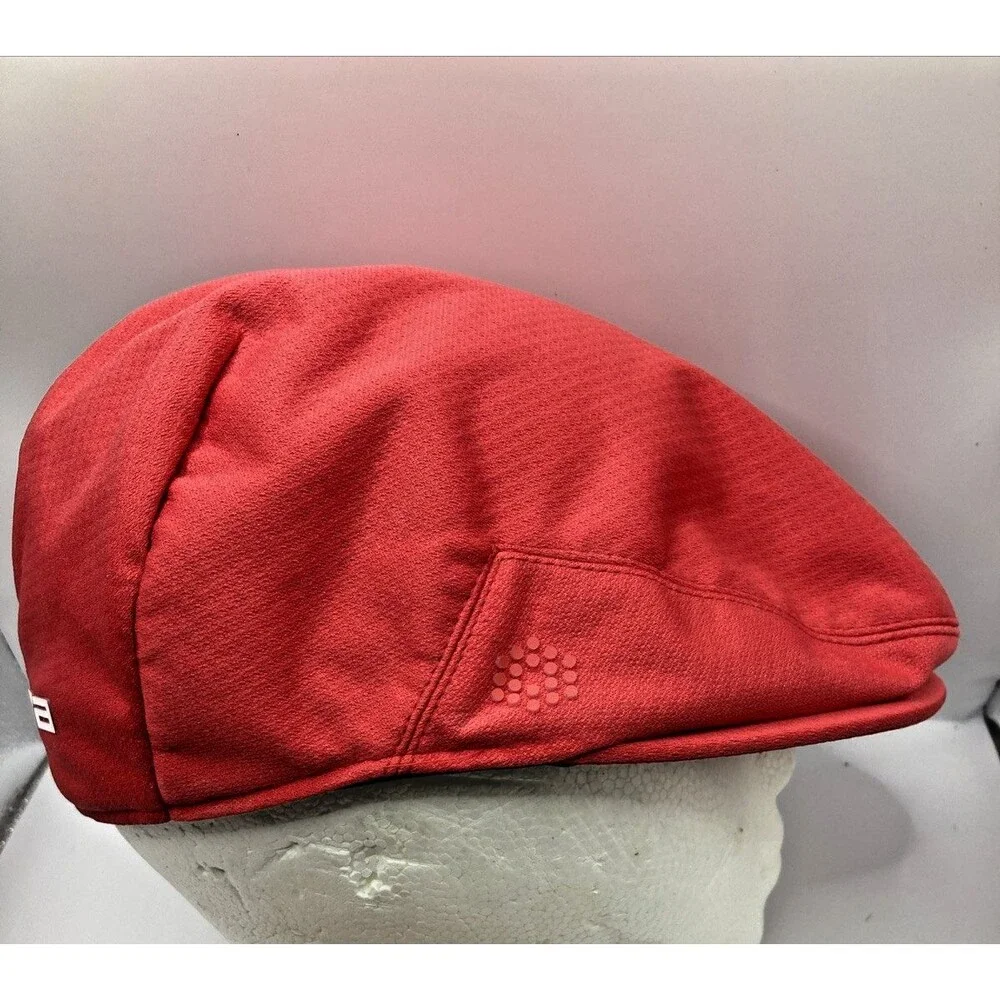 Men’s (L/XL) PUMA Red & White Tour Driver Flexfit Flat Cap